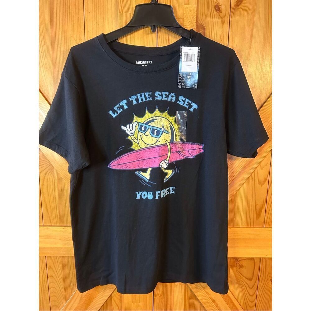 Chemistry "Let the Sea Set You Free" Adult T Shirt NWT Size Large (5537)